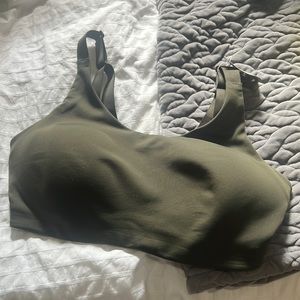 In alignment Bra 34D dark olive lululemon
